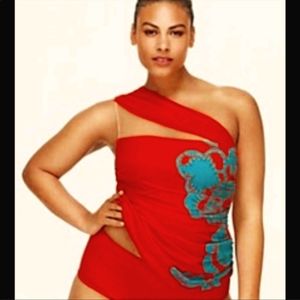 Sophie Theallet one shoulder plus size swim